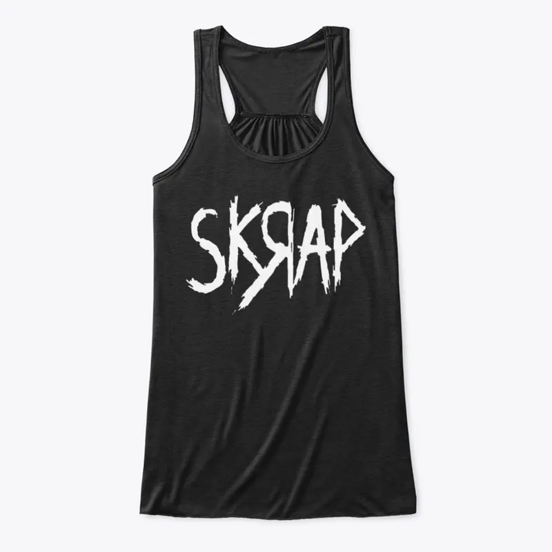 Women's SkRap Flowy Tank White